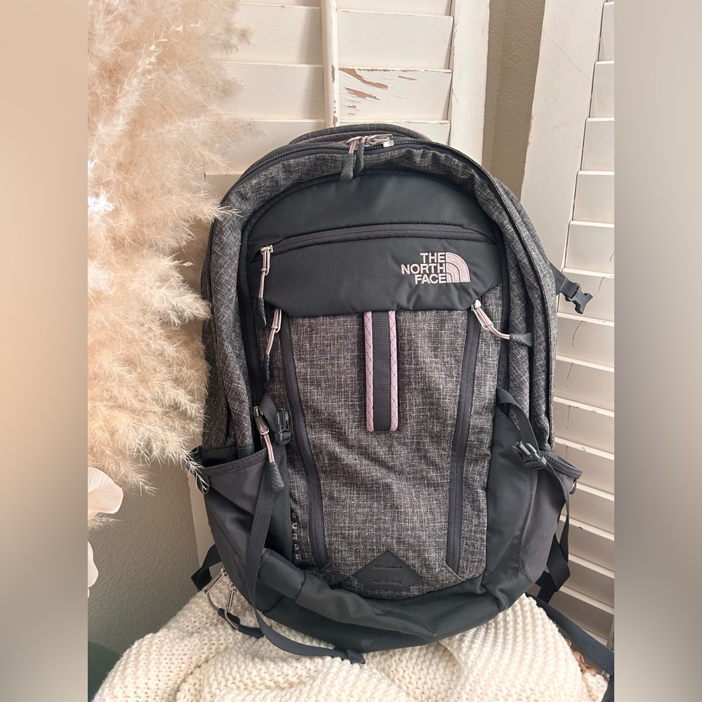 The North Face Purple & Grey Backpack